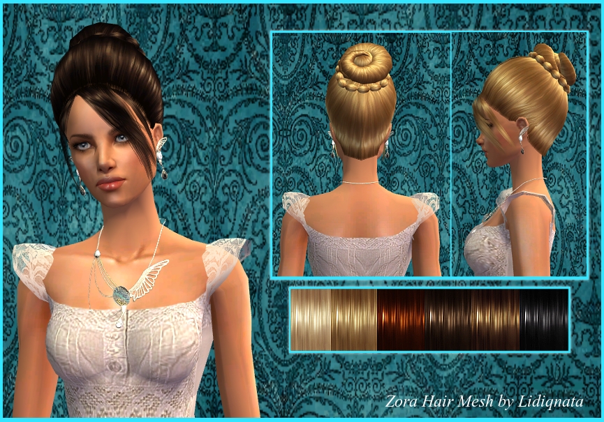 Zora hair mesh set